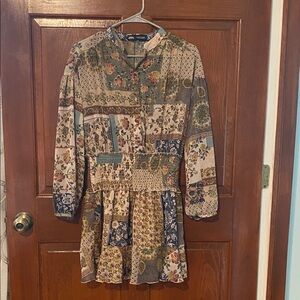 Zara Floral Patchwork Dress